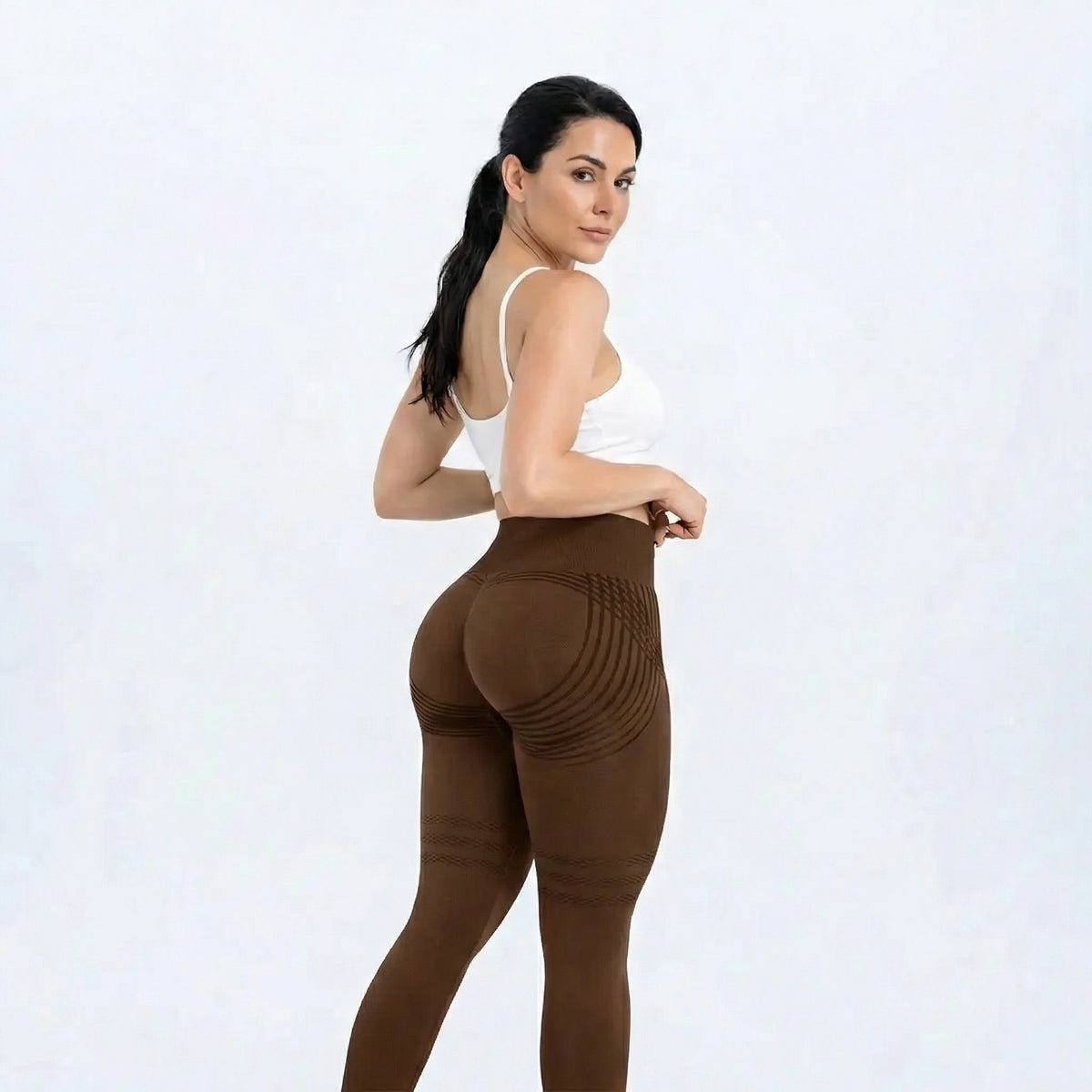 Leggings 3D Firmella Castanho