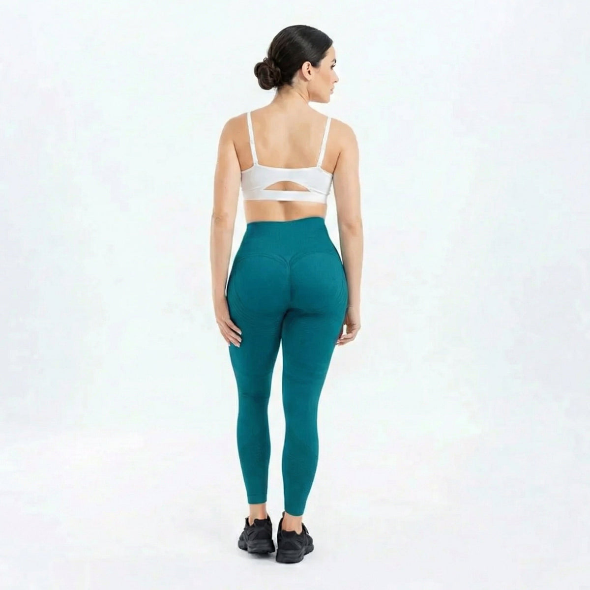 Leggings 3D Firmella Verde-pavão