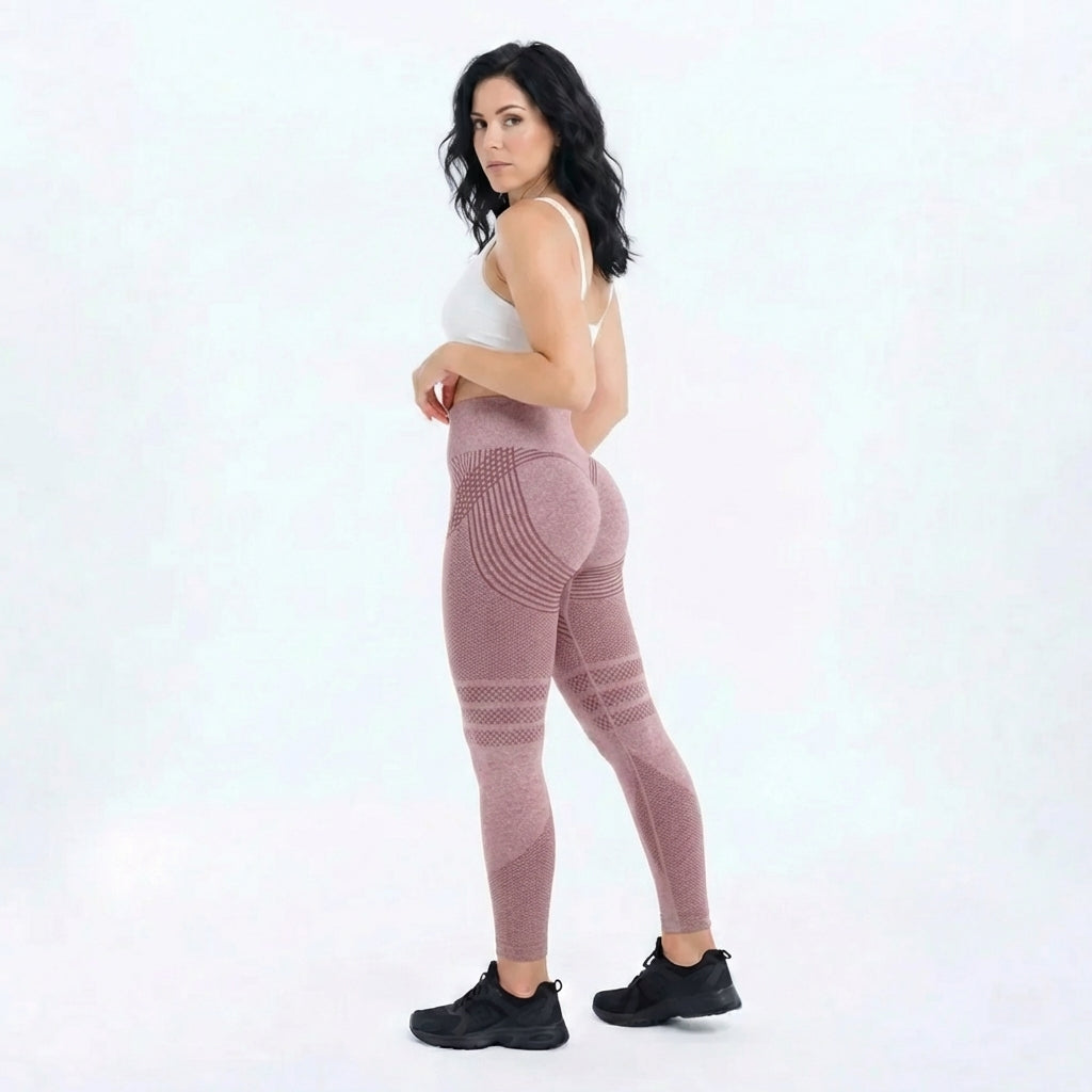 Leggings 3D Firmella Rosa Claro